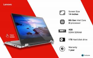 Lenovo Yoga 520 Intel Core i3 8th Gen 14-inch Full HD 2-in-1 Touchscreen Laptop