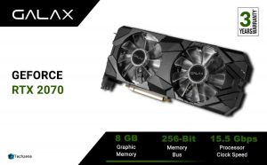 GALAX GeForce RTX 2070 Super EX (1-Click OC) 8GB GDDR6 256-bit DP*3/HDMI Gaming Graphics Card