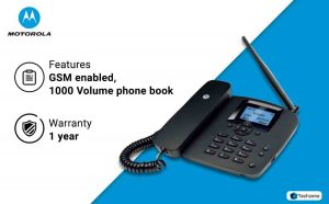 Motorola Fixed Wireless Phone Fw 200 L Black