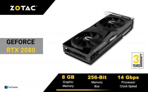 ZOTAC GeForce RTX 2080 Super Twin Fan 8GB GDDR6 256-bit Gaming Graphics Card with Real-Time Ray Tracing and Spectra Lighting