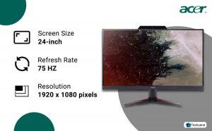 Acer Nitro 23.8-inch 75 Hz Full HD Gaming Monitor