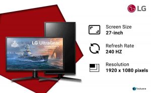 LG Ultragear 27 inch 240Hz Gaming Monitor