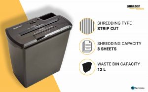 AmazonBasics Cross-Cut Paper/Credit Card Shredder