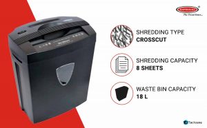 Bambalio BCC-014 Cross-Cut Paper/CD/DVD/Credit Card Shredder