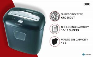 GBC Duo Paper/CD/Credit Card Cross-Cut Shredder
