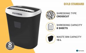 Goldstandard Cross Cut Paper/CD/DVD/Credit Cards Shredder