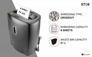 SToK Cross Cut Paper/credit card/CD/DVD's Shredder