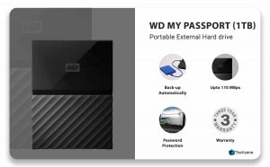 Western Digital 1TB Portable External Hard Drive