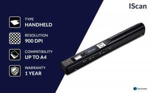 Microware iScan Magic Wand Portable Document Scanner
