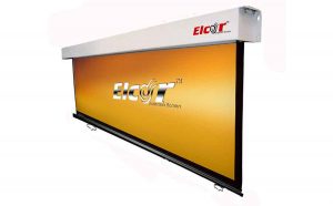 ELCOR Manual Wall Spring Action Projector Screen