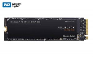 Western Digital WD Black NVME SN750 500 GB M.2 2280-S3-M PCIe Gen3 Internal Solid State Drive (WDS500G3X0C)